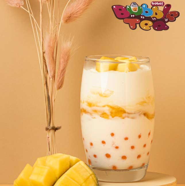 Mama Mia Paradise Bubble Tea Mango Bubble Tea