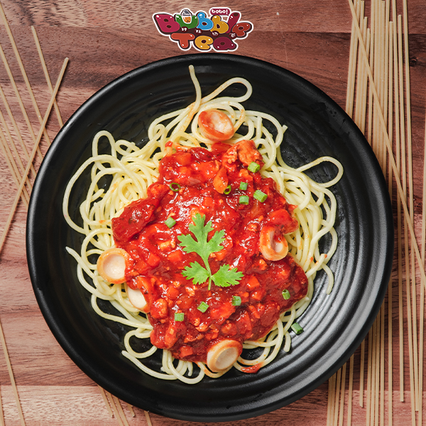 Mama Mia Paradise Bubble Tea Napolian Spaghetti